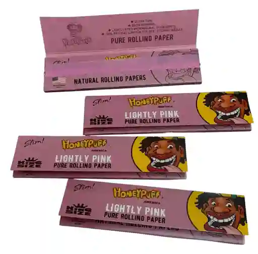 Cueros Honeypuff King Size Rosado 32 Unidades