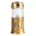 Lampara De Camping Recargable Con Panel Solar Y Linterna Frontal