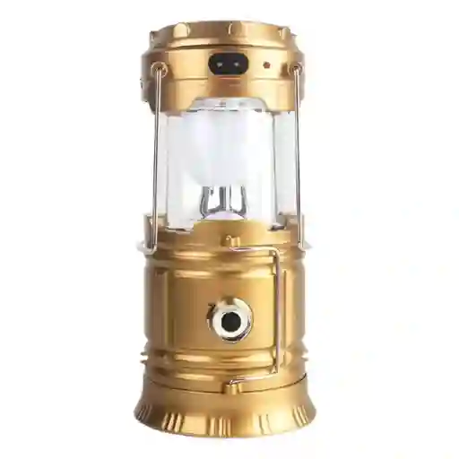 Lampara De Camping Recargable Con Panel Solar Y Linterna Frontal