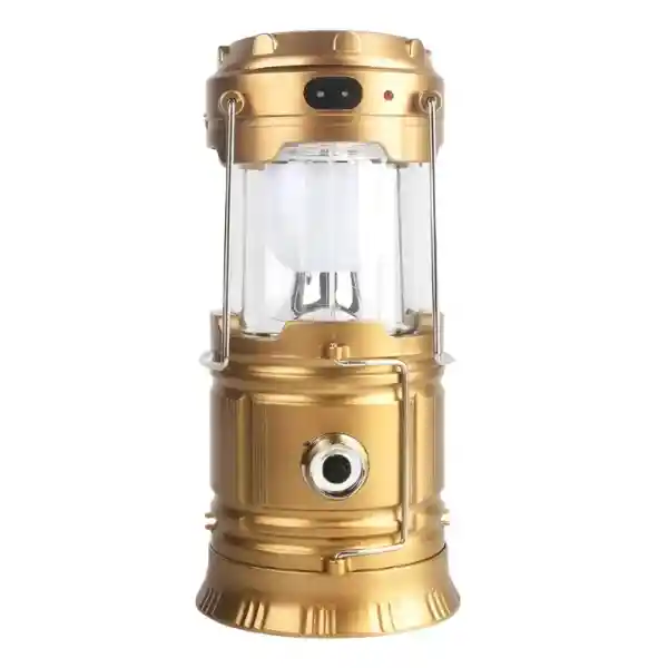 Lampara De Camping Recargable Con Panel Solar Y Linterna Frontal