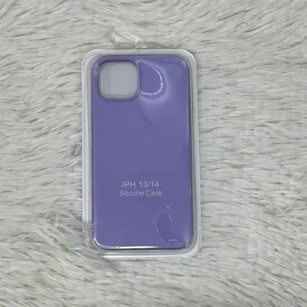 Forro Iphone 13 - 14 - 15 / Silicona Lila / Resistencia Y Moda