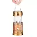 Lampara De Camping Recargable Con Panel Solar Y Linterna Frontal