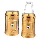 Lampara De Camping Recargable Con Panel Solar Y Linterna Frontal