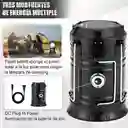 Lampara De Camping Recargable Con Panel Solar Y Linterna Frontal