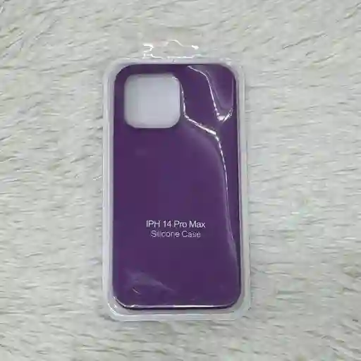 Forro Iphone 14 Pro Max / Silicona Morado / Resistencia Y Moda