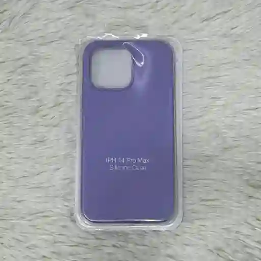 Forro Iphone 14 Pro Max / Silicona Lila / Resistencia Y Moda