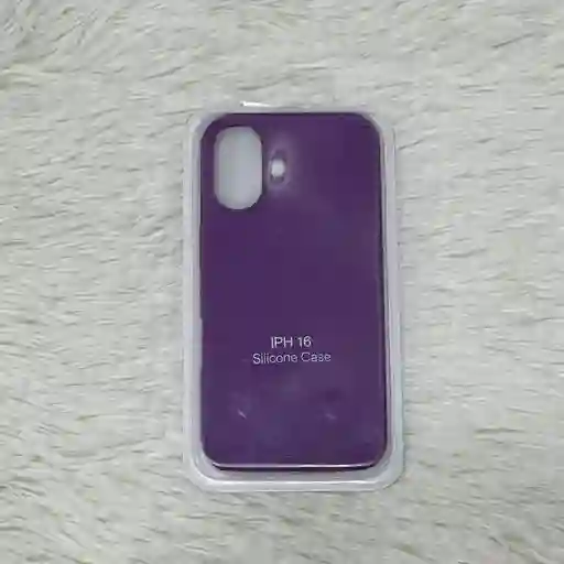 Forro Iphone 16 / Silicona Morado / Resistencia Y Moda