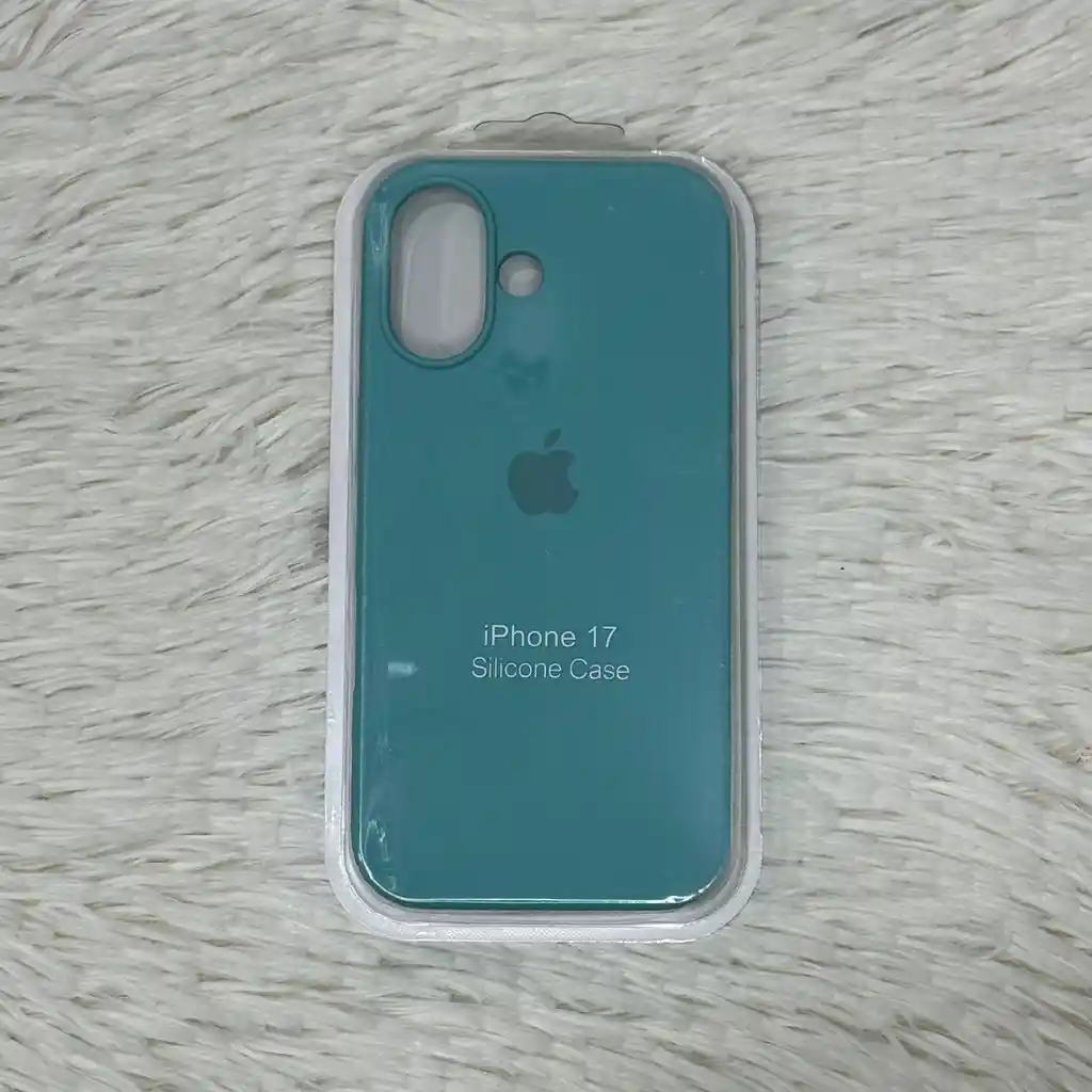 Forro Iphone 17 / Silicona Aguamarina / Resistencia Y Moda