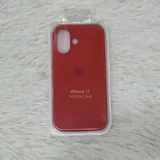 Forro Iphone 17 / Silicona Rojo / Resistencia Y Moda