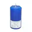 Veladora Bella Luz N2 4x8cm Azul Parafina N2a