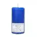 Veladora Bella Luz N2 4x8cm Azul Parafina N2a