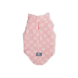 Chaleco 2xl Dril Rosa Margaritas