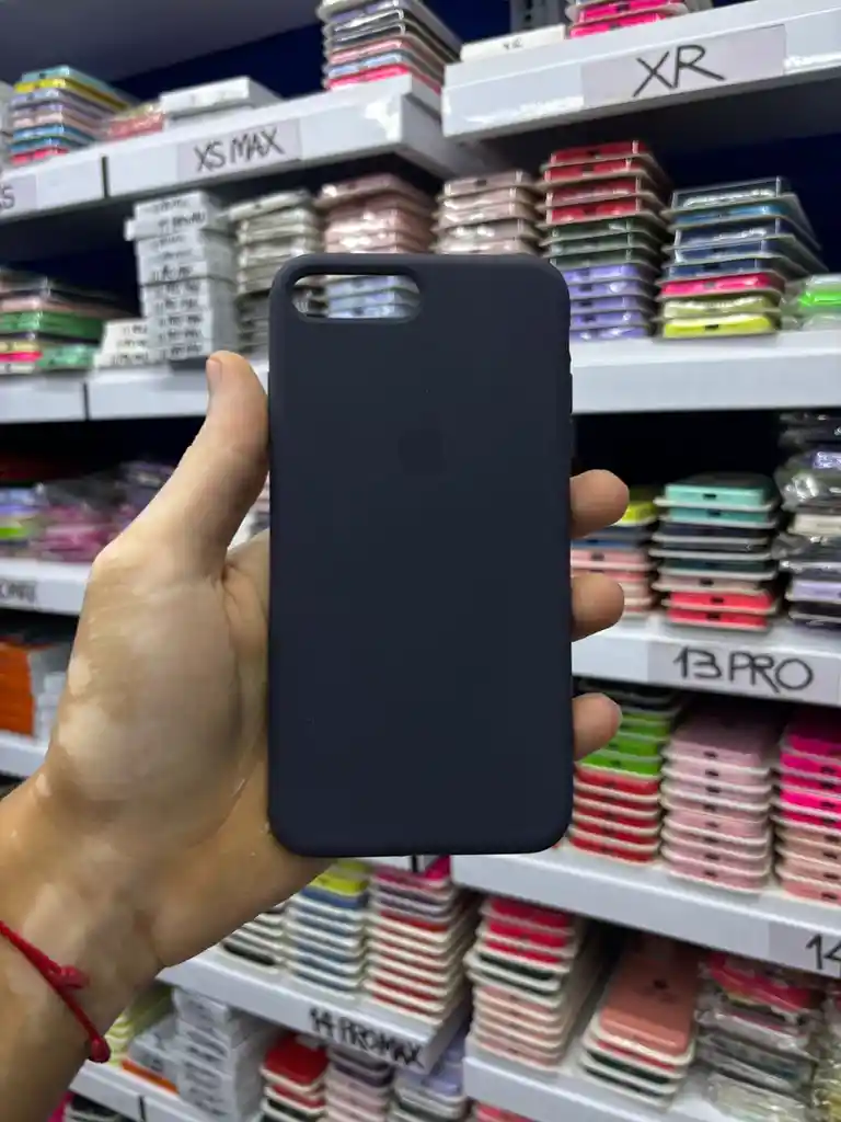 Iphone 7 Plus | Color Azul Marino Oscuro | Silicone Case | Rigido | Carcasa Protectora | Antihumedad