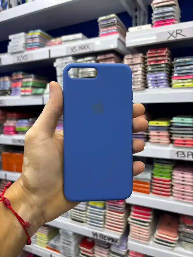 Iphone 7 Plus | Color Azul Electrico | Silicone Case | Rigido | Carcasa Protectora | Antihumedad
