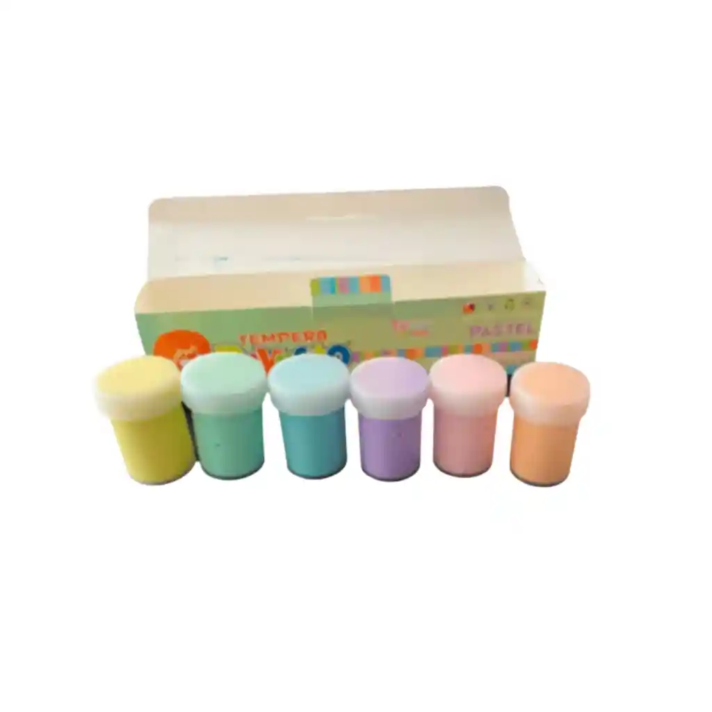 Tempera Payasito Pastel X6