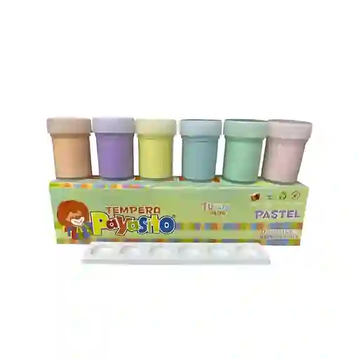 Tempera Payasito Pastel X6