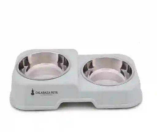 Comedero Doble Dos Niveles Verde