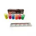 Tempera Payasito Paleta Y Pincel Neón X6