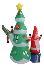 Adorno Navideño Inflable Árbol De Navidad Con Luz Led