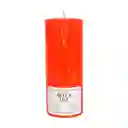 Velon Bella Luz N6 7x17cm Naranja 740 Gr Parafina