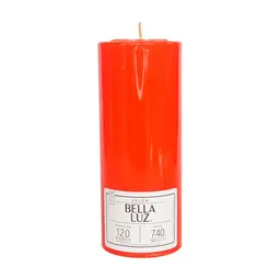 Velon Bella Luz N6 7x17cm Naranja 740 Gr Parafina