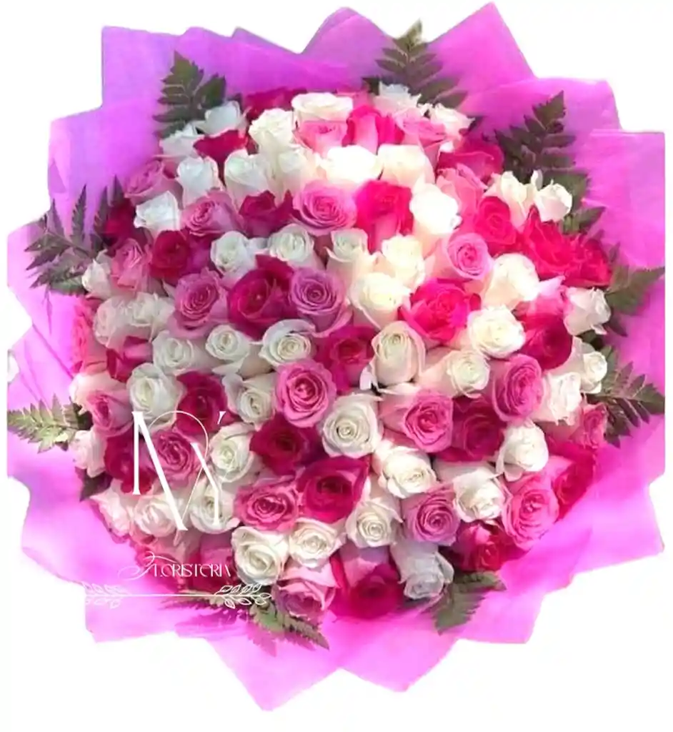 Flores Rosas Pastel X100