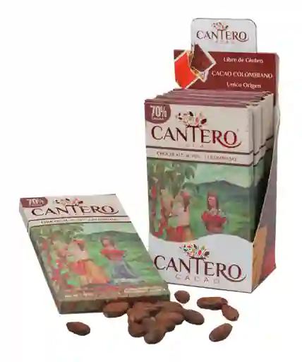 Chocolatina -barras De Cacao 70% Cacao De Origen 50gr