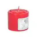 Veladora Bella Luz N3 5x5cm Rojo Parafina N3r