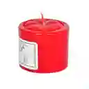 Veladora Bella Luz N3 5x5cm Rojo Parafina N3r