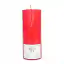 Velon Bella Luz N6 7x17cm Rojo 740 Gr Parafina