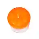 Veladora Bella Luz N3 5x5cm Naranja 90 Gr Parafina