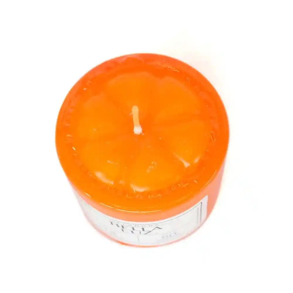 Veladora Bella Luz N3 5x5cm Naranja 90 Gr Parafina