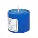Veladora Bella Luz N3 5x5cm Azul Parafina N3a