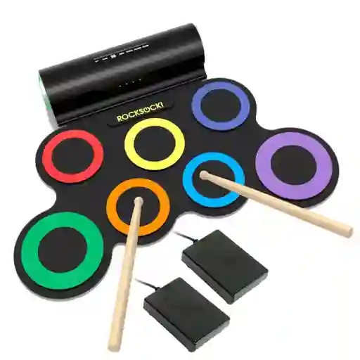 Batería Electrónica Portátil Tambor Eléctrico Flexible G3001