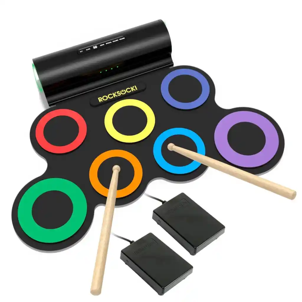 Batería Electrónica Portátil Tambor Eléctrico Flexible G3001