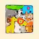 Encajable De Animales En Caja Metalica