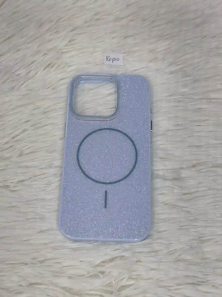 Forro Iphone 16 Pro - Magsafe - Escarchado Azul