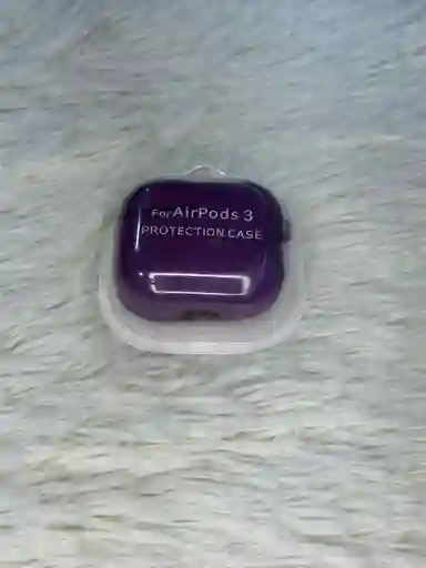 Forro Airpods Serie 3 - Silicona Morado - Proteccion