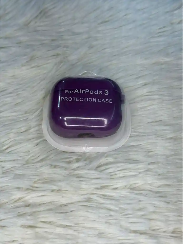 Forro Airpods Serie 3 - Silicona Morado - Proteccion