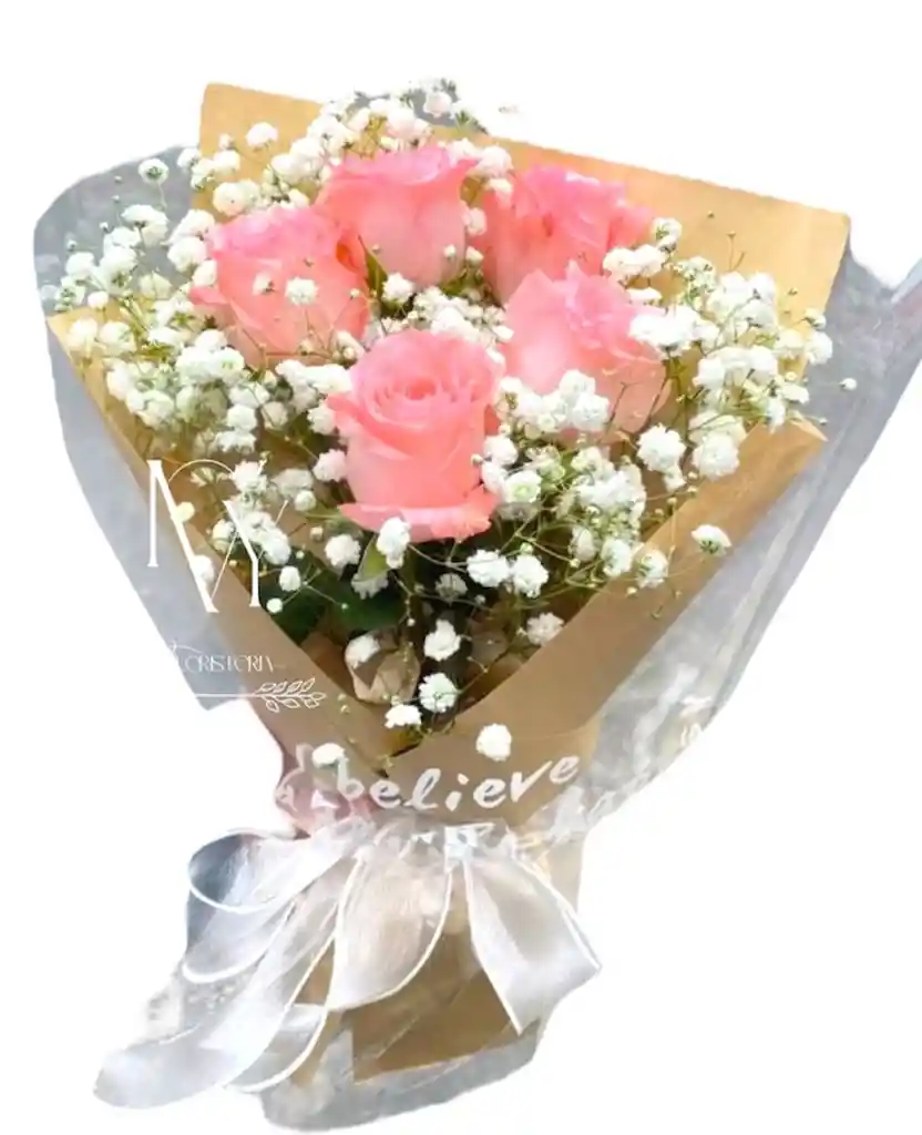 Flores Rosadas X6