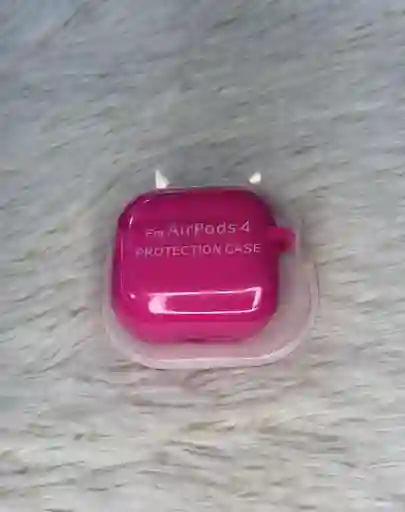 Forro Airpods Serie 4 - Silicona Fucsia - Proteccion