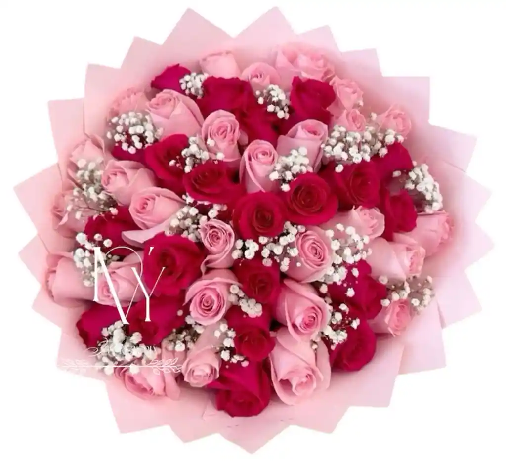 Flores Rosas Rojas Y Rosadas X100