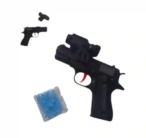 Juguete Pistola De Hidrogel Negra Pequeña