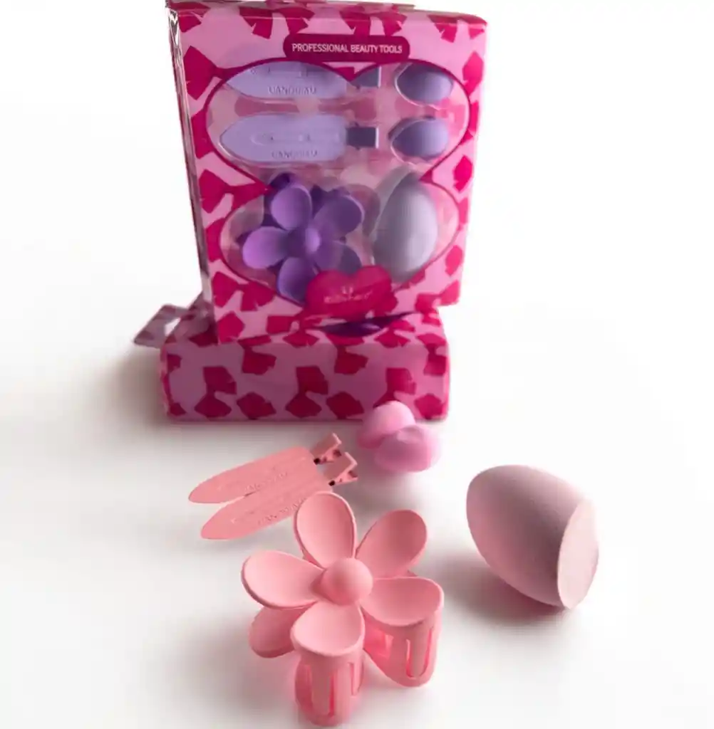Set De Herramientas De Belleza Profesional – Edición Rosa & Lila