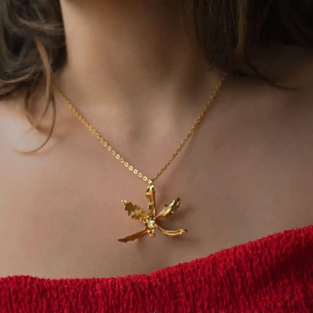 Collar Orquidea Cyrtochilum Revolutum