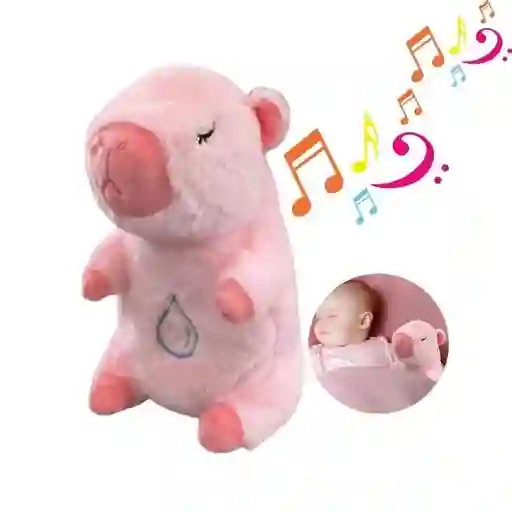 Peluche Capibara Interactivo Movimiento Luz Y Música Juguete