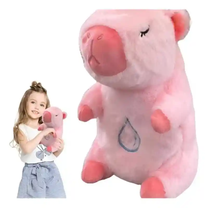 Peluche Capibara Interactivo Movimiento Luz Y Música Juguete