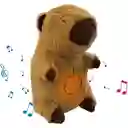 Peluche Capibara Interactivo Movimiento Luz Y Música Juguete Café