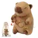 Peluche Capibara Interactivo Movimiento Luz Y Música Juguete Café