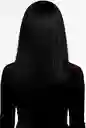 Peluca Negra Lisa 60 Cm Larga Disfraz De Halloween